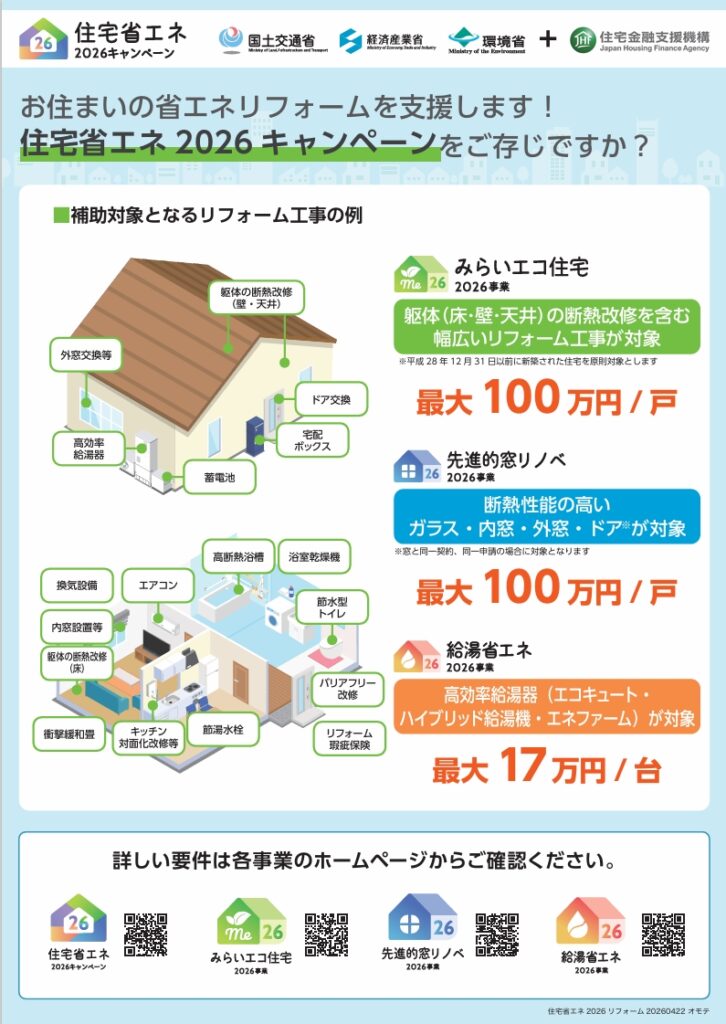 【住宅省エネ2026キャンペーン実施中】